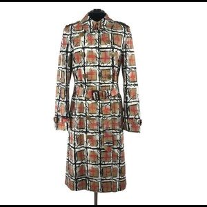 Burberry Briston Scribble Check Trench Coat